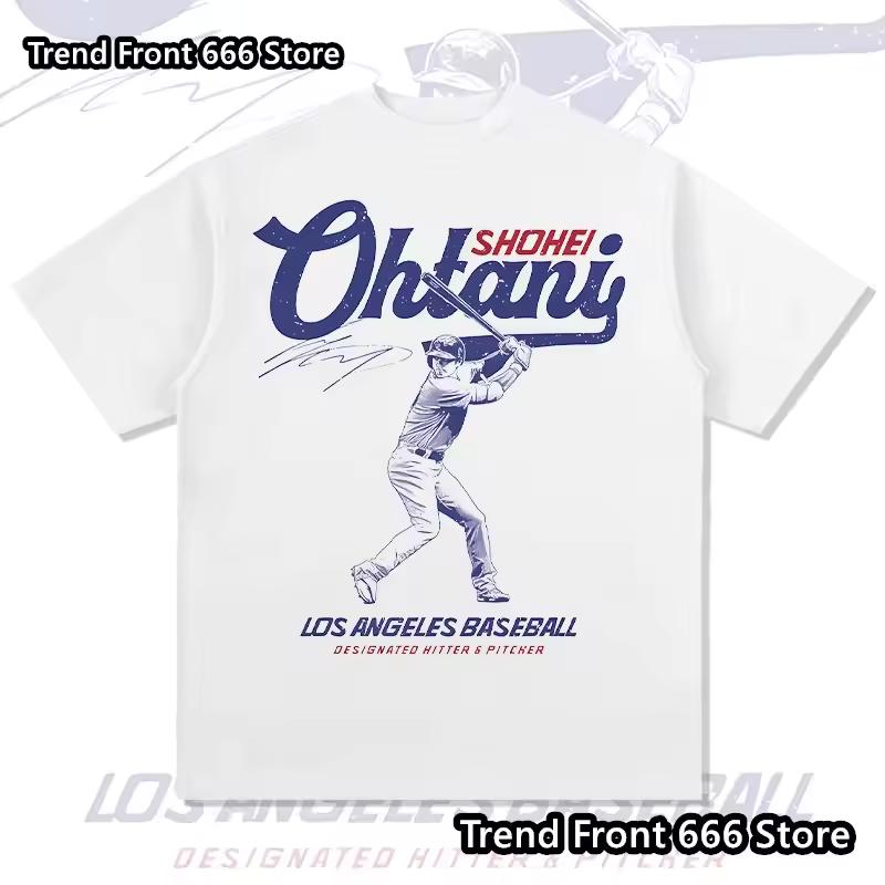 T-shirt d'été 2026 Vintage avec Impression Graphique Signature de Lanceur de Baseball Sport Rétro Oversize Blanc Manches Courtes