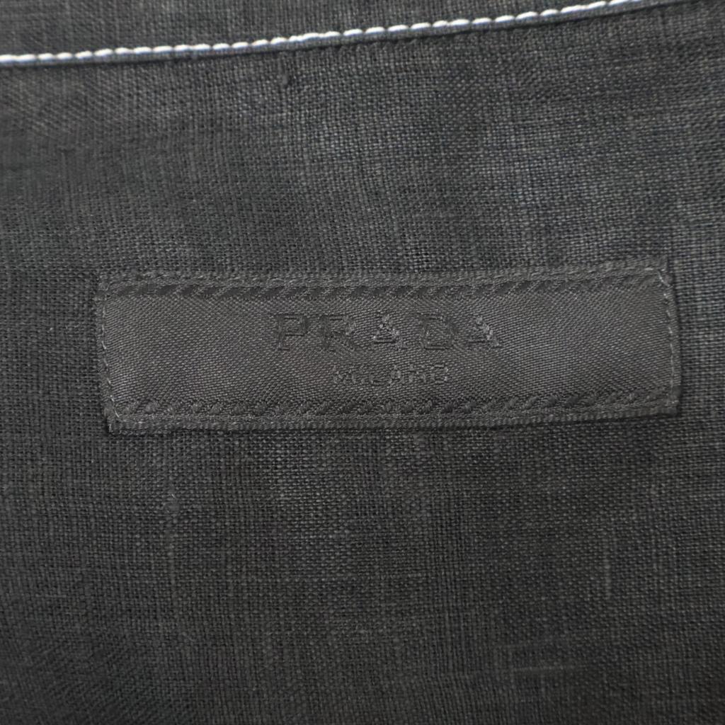 PRADA Excellent condition 25-year-old UCN441 front button long sleeve shirt tops S blackUsed