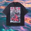 Harajuku Cotton Men and Women 230 Washed T-shirt Tkpa Street Short-sleeved G Tide Brand T-shirt Printing Japanese Animation Hip-hop