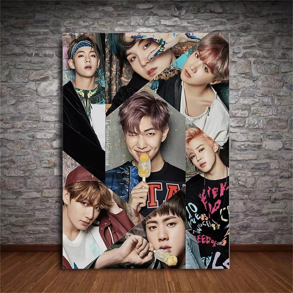 DIY Diamond Painting Kit Korean Boy Group BTS Series Full Drill Diamond Embroidery Art,Mosaic Cross Stitch Home Decor