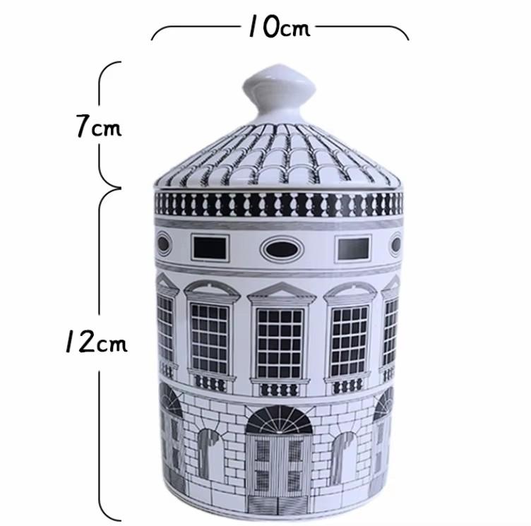 Figure Lips Ceramic Storage Jar Cotton Swab Box Jewelry Storage Jar Vintage Art Decorate Scented Candle Cup Home Decorations