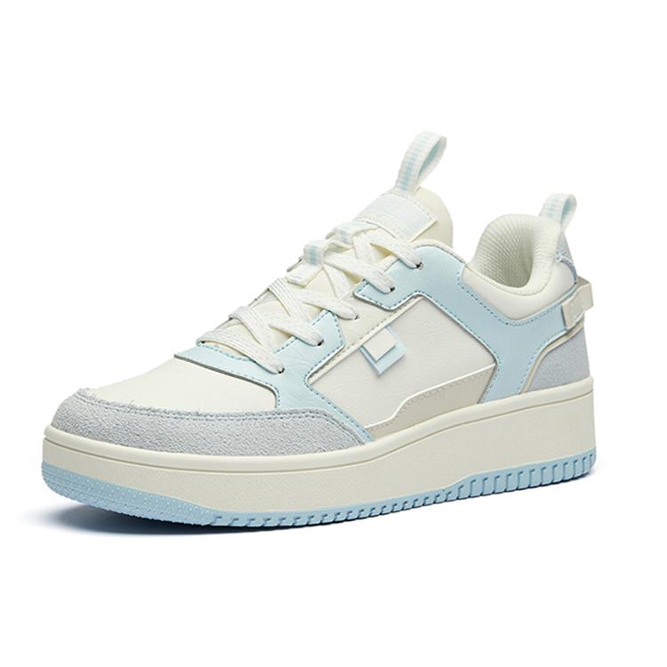 New Anta Life Collection Low Top Skateboard Shoes Women's White Green Pink 922228067-3