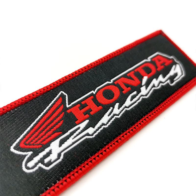 Hot Motorcycle Keychain Double-sided Embroidered Carabiner Pendant Refit Gift for Honda Keychain NSS350 CM300 CB500 CB650R CB190