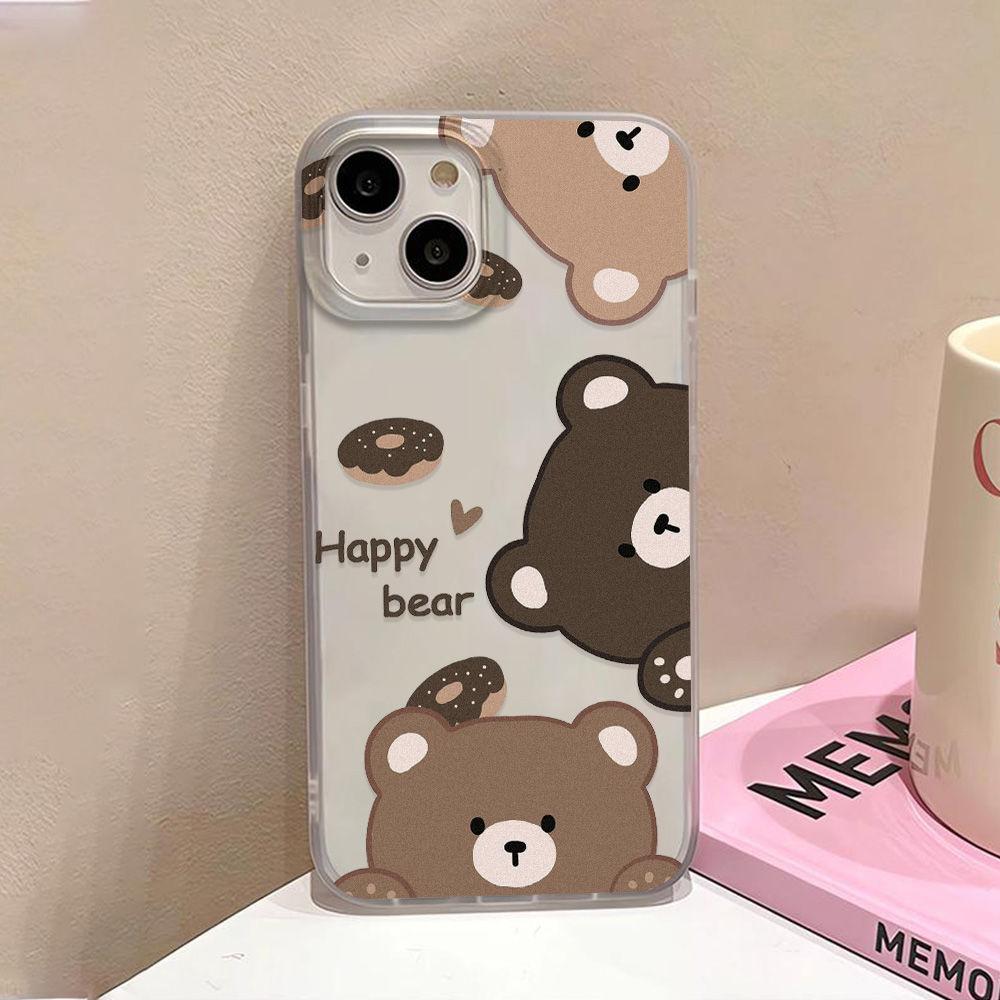 Donut-Bär ist geeignet für iPhone17promax Apple 17Pro matte große Loch Handyhülle 17/16 Sturzfest.