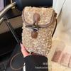 Retro small bag women's 2025 autumn and winter popular new trendy versatile high sense fashion ins messenger bag mobile phone bag