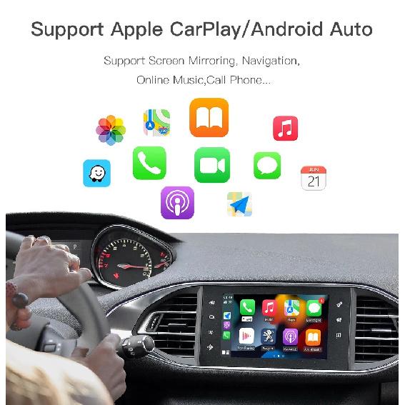 For Peugeot Citroen Wireless Carplay adapter Android Auto module SMEG 208 2008 308 508 3008 & C4 DS3 DS5 Support Reverse Camera