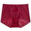 Big Size Lady Summer New Style Sexy Lace Comfortable Hollow Out Without Mark Bag Buttock Briefs