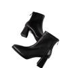 Fashion Back Zipper Modern Boots 2024 New High Quality Ankle Women's Boots  New High Heels Solid Shoes for Women Zapatos Mujer
