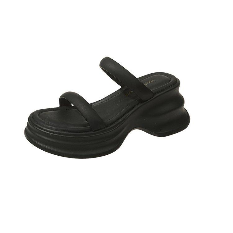 [Armano] Plateau-High Heels, coole Pantoletten, Sommer-Neuheiten 2025, modische Oberbekleidung, kleine Personen mit Sandalen