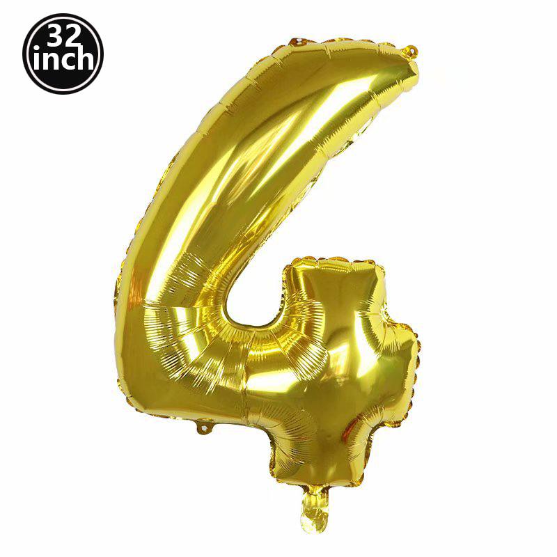 Multi Color Large Numbers 1 Balloon 32Inch 1 2 3 4 5 6 7 8 9 Birthday Ball Red Digit Bachelorette Balloons Figure Golob Balloons