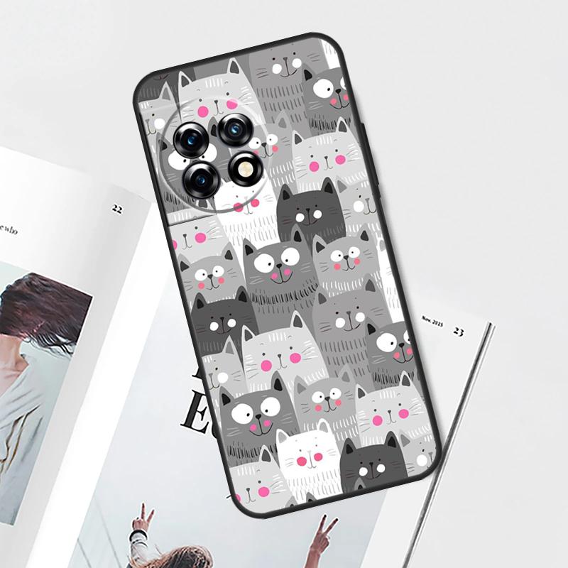 

Cute Cartoon Cat Case For OnePlus Nord 5 CE 4 3 Lite N20 N30 OnePlus 15 13 12 11 8 9 10 Pro 12R 13T 13R Cover OnePlus Nord 2
