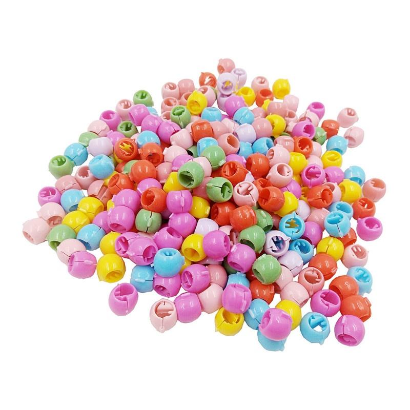 100PCS Mini Hair Claw Clips for Women Girls Cute Candy Colors Plastic Hairpins Hair Braids Maker Beads Headwear Hair Accessories