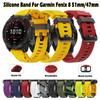 Silikonarmbånd for Garmin Fenix 7X 7 7S 6 6X Pro Klokkereim Stropp for Fenix 5X 5S Plus 3HR 945 935 Håndledd 22 26mm QuickFit