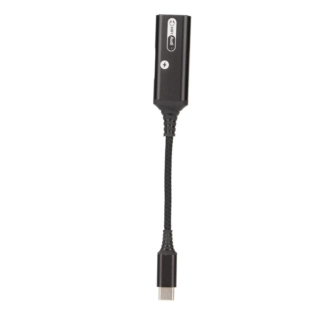 Dualer Typ-C-Kopfhöreradapter unterstützt 60W PD QC Schnelllade-Gerät USB-C-Kopfhörerbuchsen-Adapter für Kopfhörer