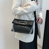 Niche Light Luxury Folding Handbag Autumn and Winter 2025 New Fashion Messenger Bag High-end Diamond Chain Underarm Bag