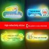 Creative Reflective Car Tail Sticker: High Beam Off Warning, Scratch Cover, Cartoon Design