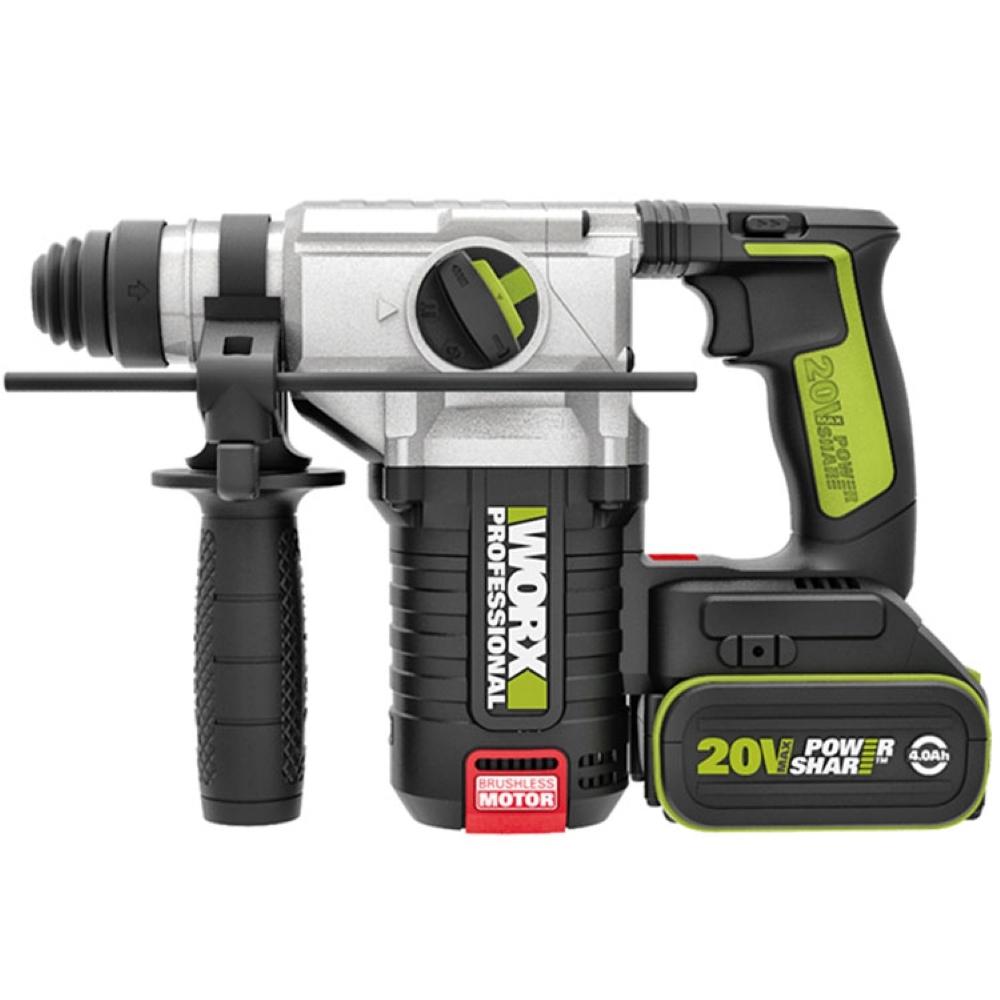

Works Charging Перфоратор Дрель-перфоратор 20 В 4.0 Ач BL WU388.5