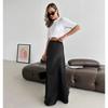 Fashion New Arrival Satin Skirt Fashionable All-Match Long Skirt Solid Color High Waisted Skirt