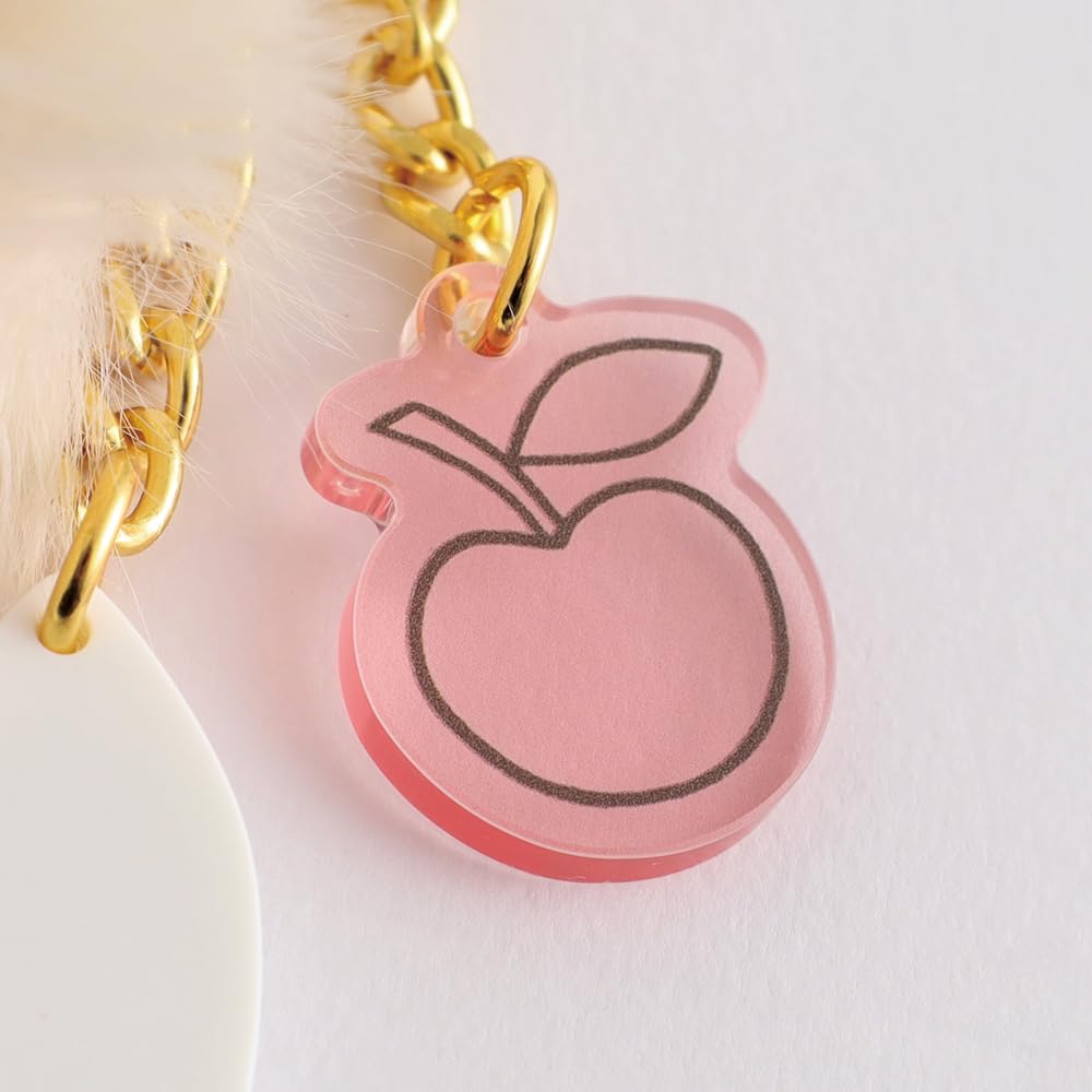 GreenFlash Miffy Päls Akryl Nyckelring, Beige, BM-454