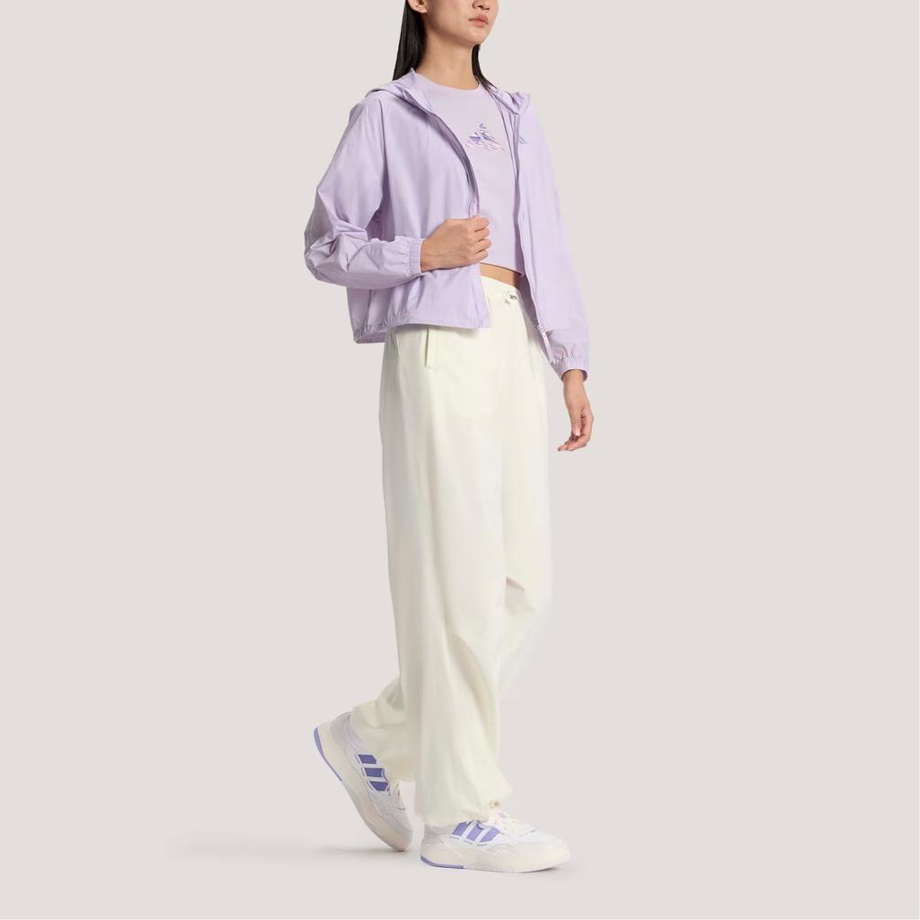 Adidas Jackets Women's Light Purple Hooded Thin Other KS2863