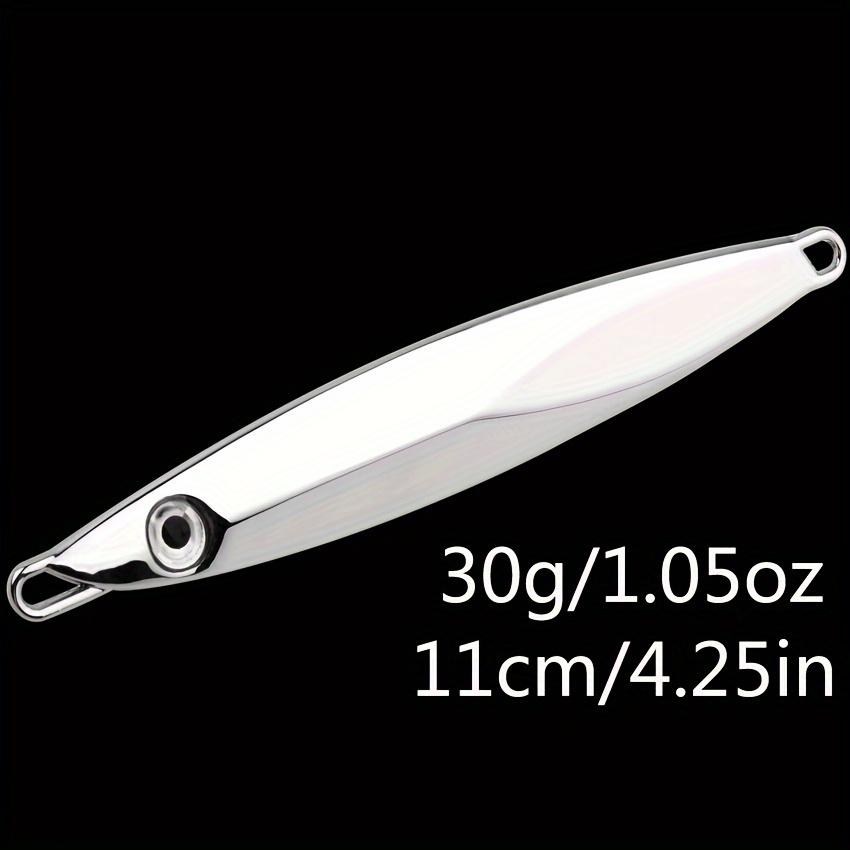 FTK Fischköder Unterwasser-Metallplatte zum Trolling, Entwickelt für Barsch und Forelle, Erhältlich in Silber, Gewicht 60G, 80G, 100G