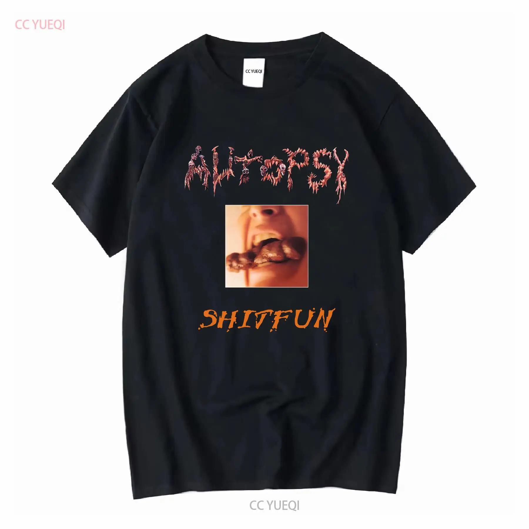 Autopsy American Death Metal Band Shitfun T Shirt S 2XL Vintage Washed Breathable Graphic Stretched Fashion Slightly Casual S разноцветный