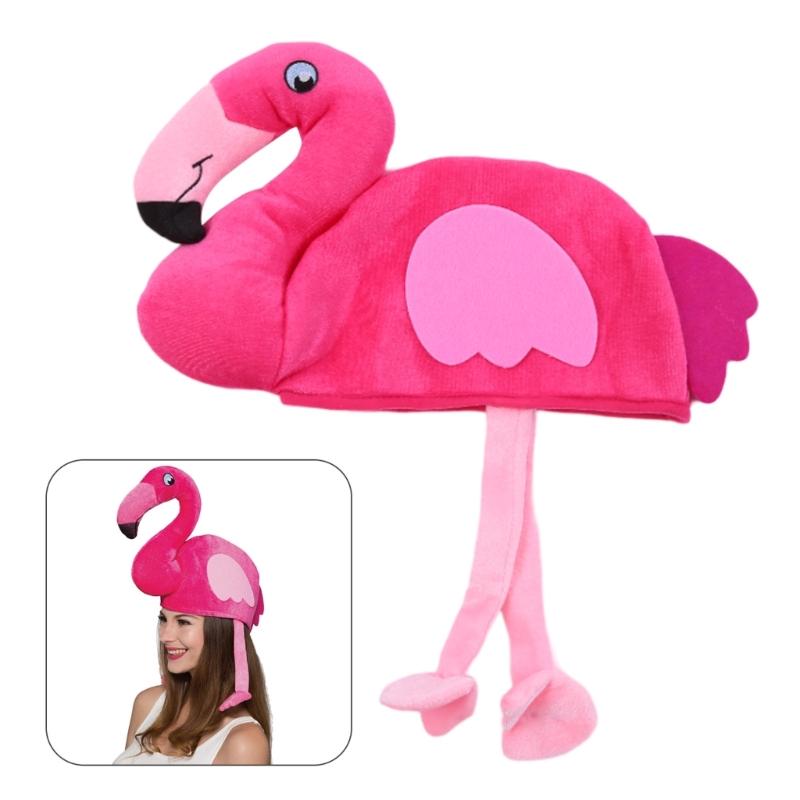 Halloween Funny Hat Flamingo Shape Hat Fun Crazy Hat Thanksgiving Day Bucket Hat Carnivals Party Cute Hat for Adult