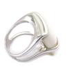 Silver Ring 'Obao' Silver Mother-of-pearl (rhodium) - 19x20 Mm