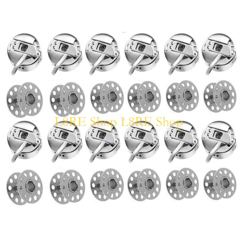 L8RE 24PCS Sewing Machine Bobbin Cases and Spools for Professional Tailors Present