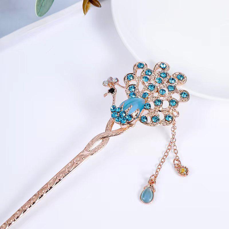 Women's 2026 Spring/Summer Chinese Tassel Alloy Hairpin - Qipao Hair Accessories
