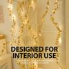 Cross-border LED Golden Leaf Copper String Lights - Rattan Garland for Christmas and Holiday Decor