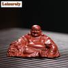 Purple Clay Maitreya Buddha Guanyin God Of Wealth Tea Pet Luxury Exquisite Miniature Tea Figurine Play Toys Tea Statue Ornaments
