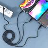 New Hots E60 Car 3 In 1 Fast Charging Cord For iPhone Huawei USB Type C For BMW 50th M F20 E36 E92 E87 E30 E46 E91 F31 X5 E53 E
