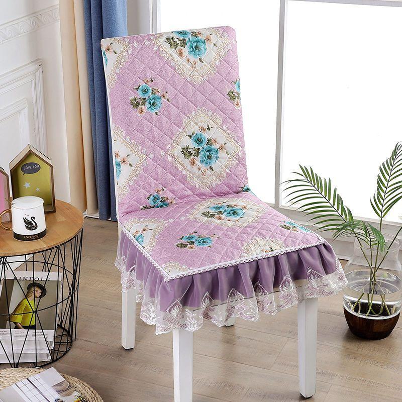 Household Dining Chair Integrated Seat Cover Universal Elastic Cover for Modern Rural Chairs Fabric Dust Cover Universal Chair Cushion
