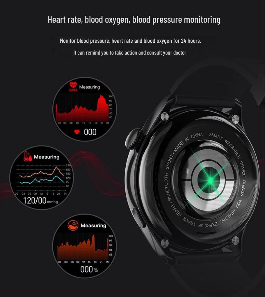 2025 GT4Pro Smartwatch: Bluetooth-Anrufe, Multifunktionale Zahlungen, Blutdruck- und Herzfrequenzmesser, Sportarmband
