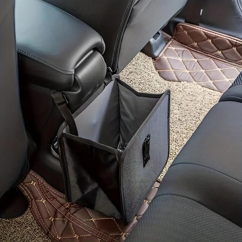 Foldable Car Trash Can, Multifunctional Large Capacity Vehicle Garbage Bag Storage Bag Organizer