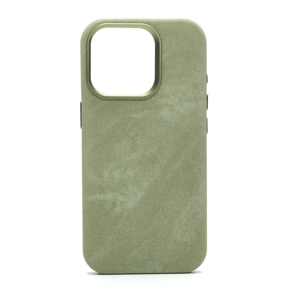 Luxury Metal Lens Magnetic Fiber Leather Case For iPhone 17 Pro Max 16 15 14 13 12 Air MagSafe Wireless Charge Shockproof Cover