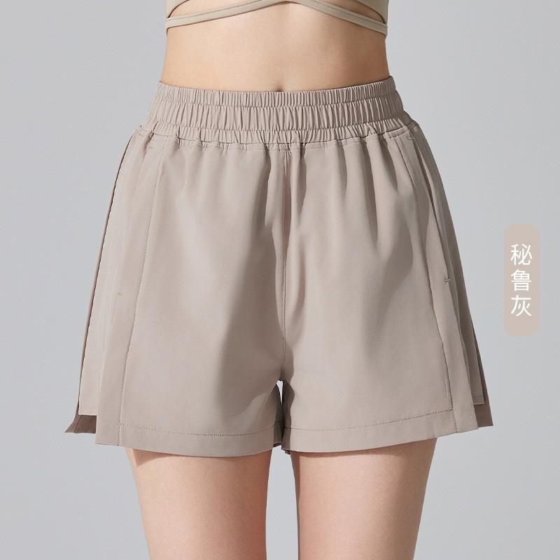 Womens Quick-Dry Breathable 4-Way Stretch Athletic Shorts Running Yoga Fitness Gym Workout Loose Fit