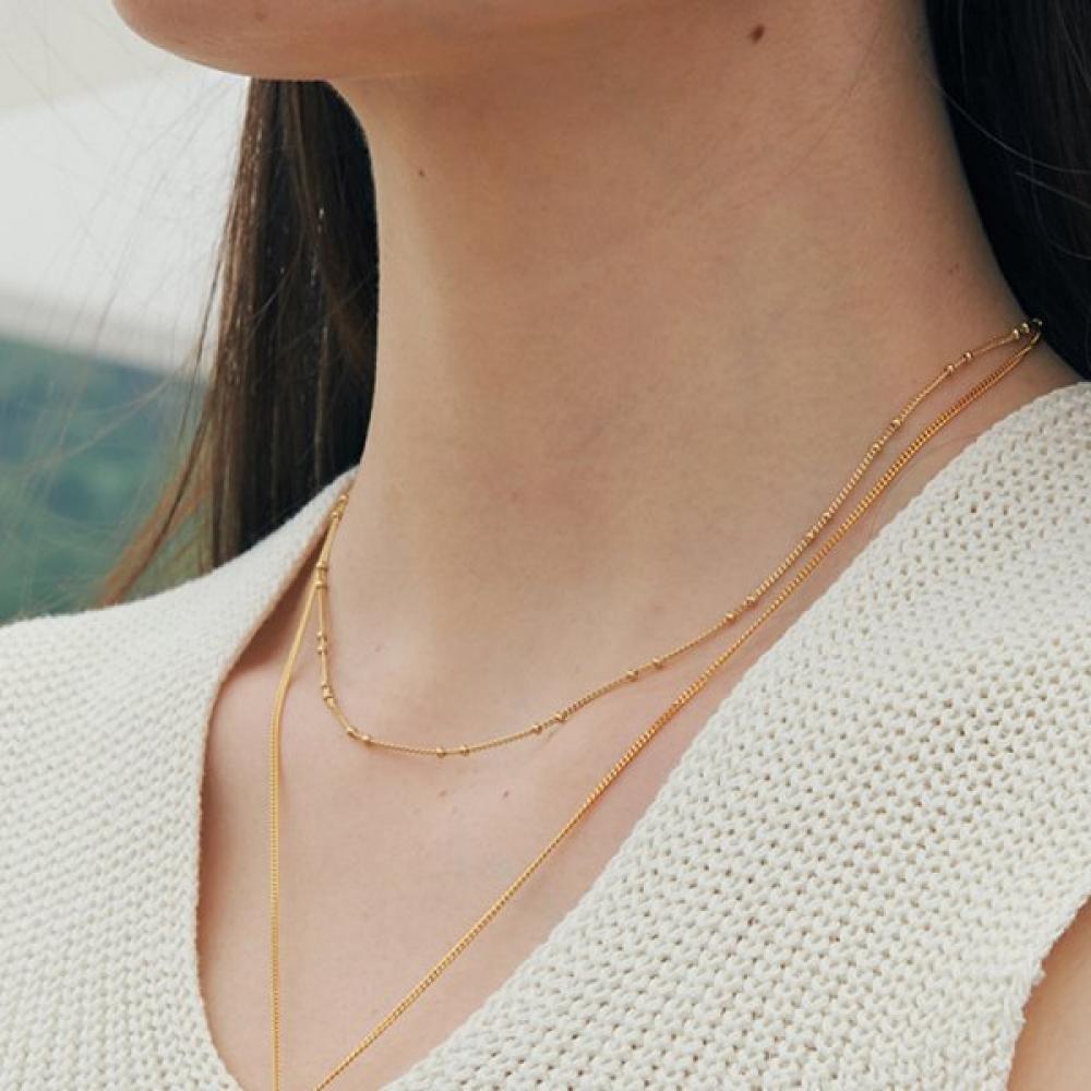 VERTE 925 Silver Boule Necklace
