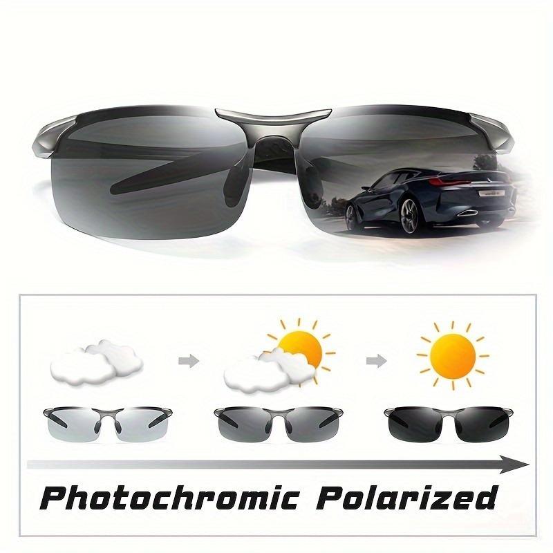 Occhiali da sole polarizzati alla moda con funzioni visive diurne e notturne, resistenti ai graffi, protezione UV