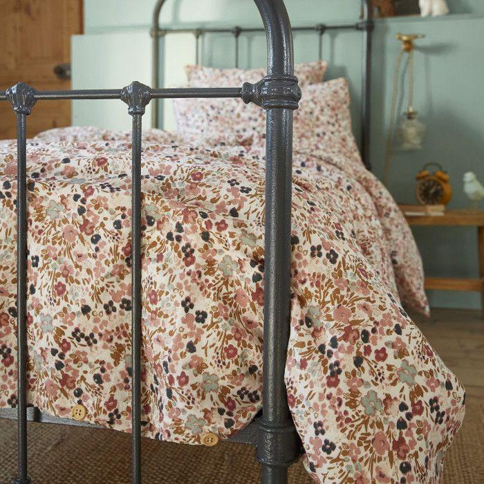 Housse de couette "Capucine" toutes dimensions "Gaze de Coton" - 140x200 - Capucine Pampa