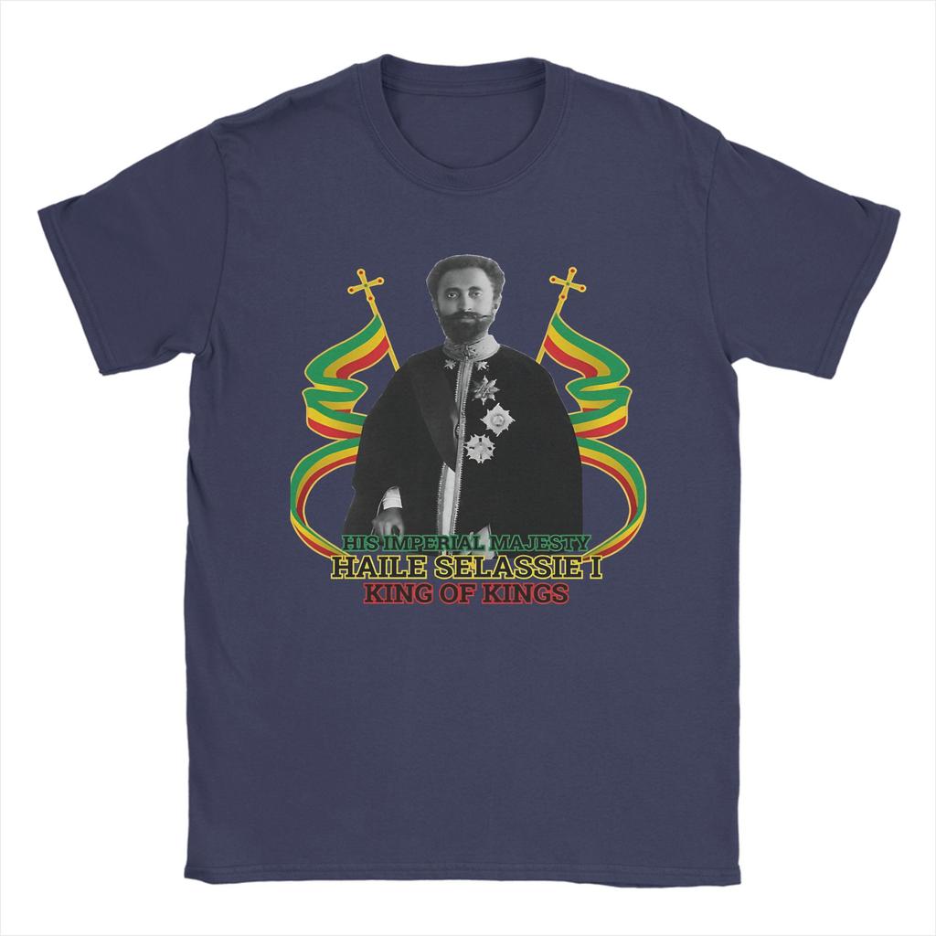 Ihm Haile Selassie I Limitierte Auflage T-Shirt Sommer Hip Hop T-Shirts Unisex Atmungsaktiv Übergröße Kleidung Kurzarm Oberteile