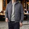 Men's Casual Long Sleeve Hooded Zip-Up Jacket with Pockets for Everyday Wear