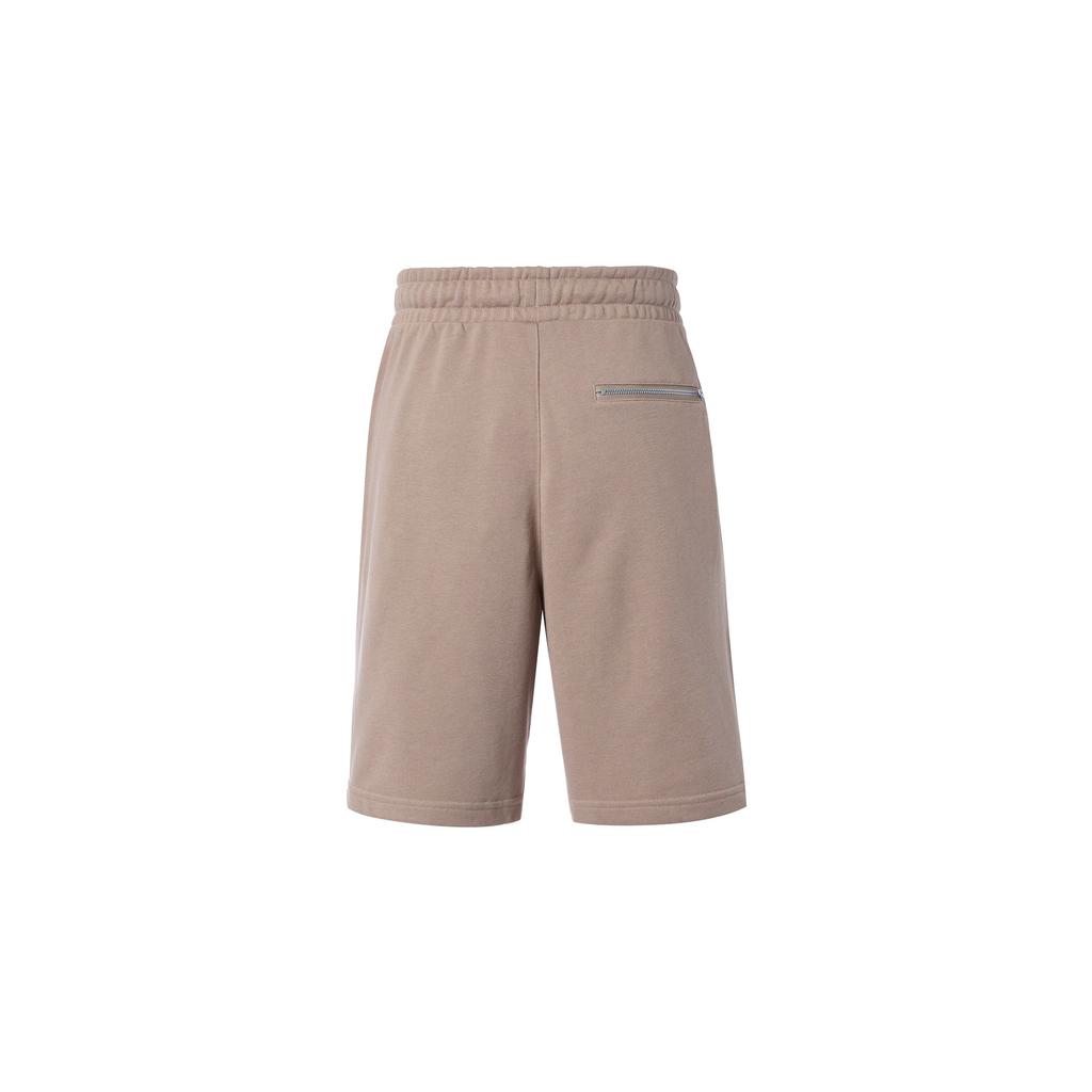 Adidas Solid Color Logo Running Training Breathable Shorts Men Bottoms Brown HS4389