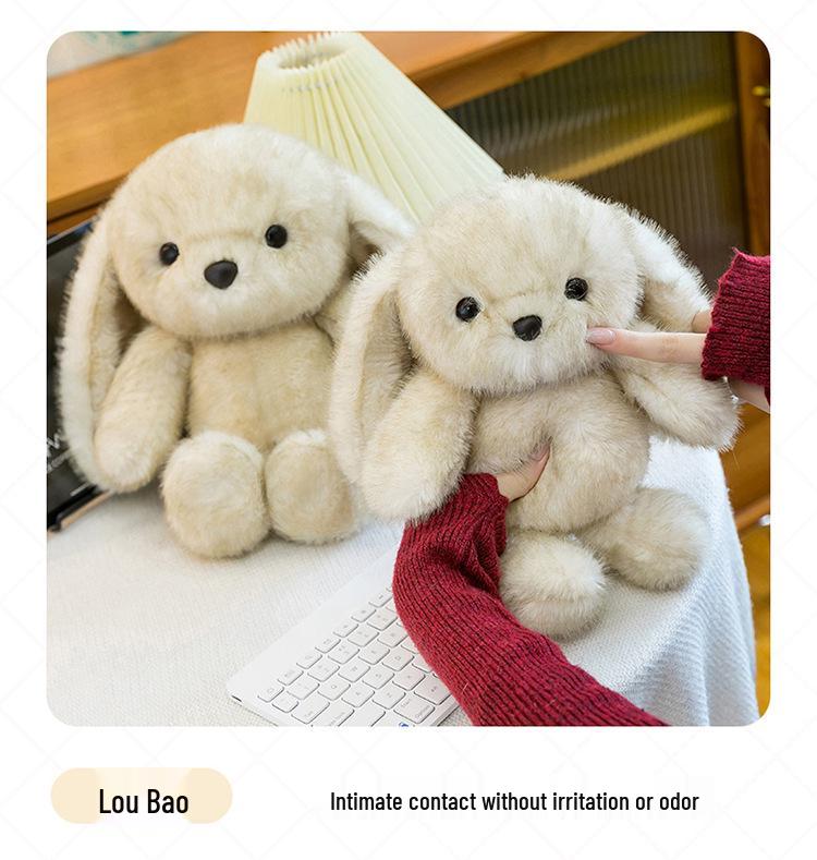 Diudiu Long-Eared Rabbit Plush Toy - Cute Sleeping Pillow & Comforting Companion for Children