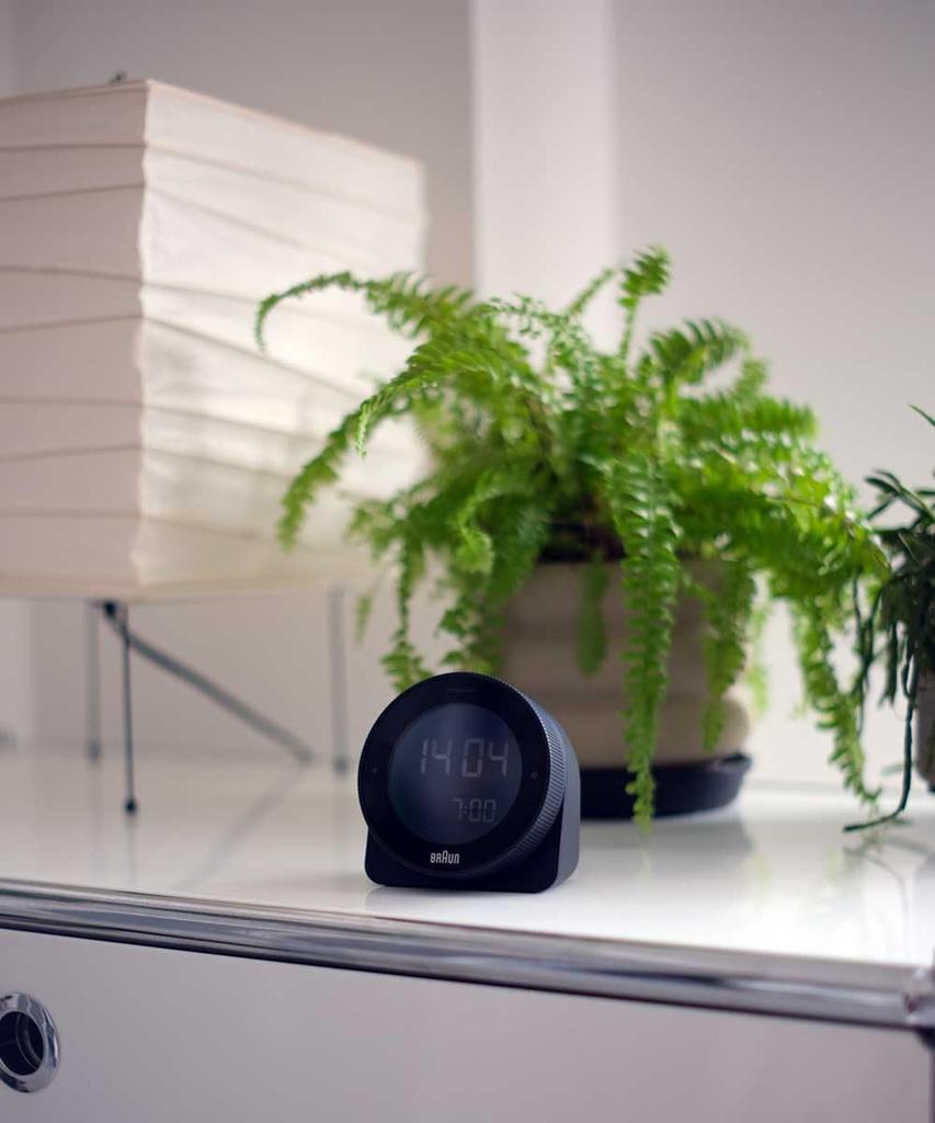 Braun Digital Table Clock BC24B Black
