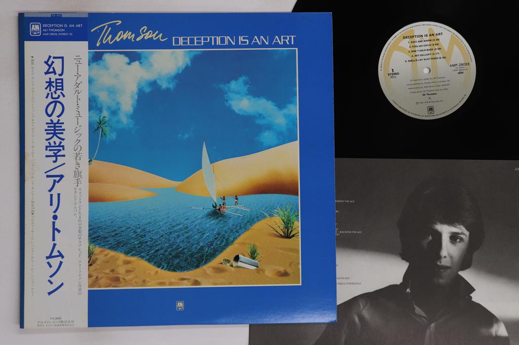LP Record ALI THOMSON - Deception Is An Art AMP28026 A&M 1981 Japan Obi Rock Used