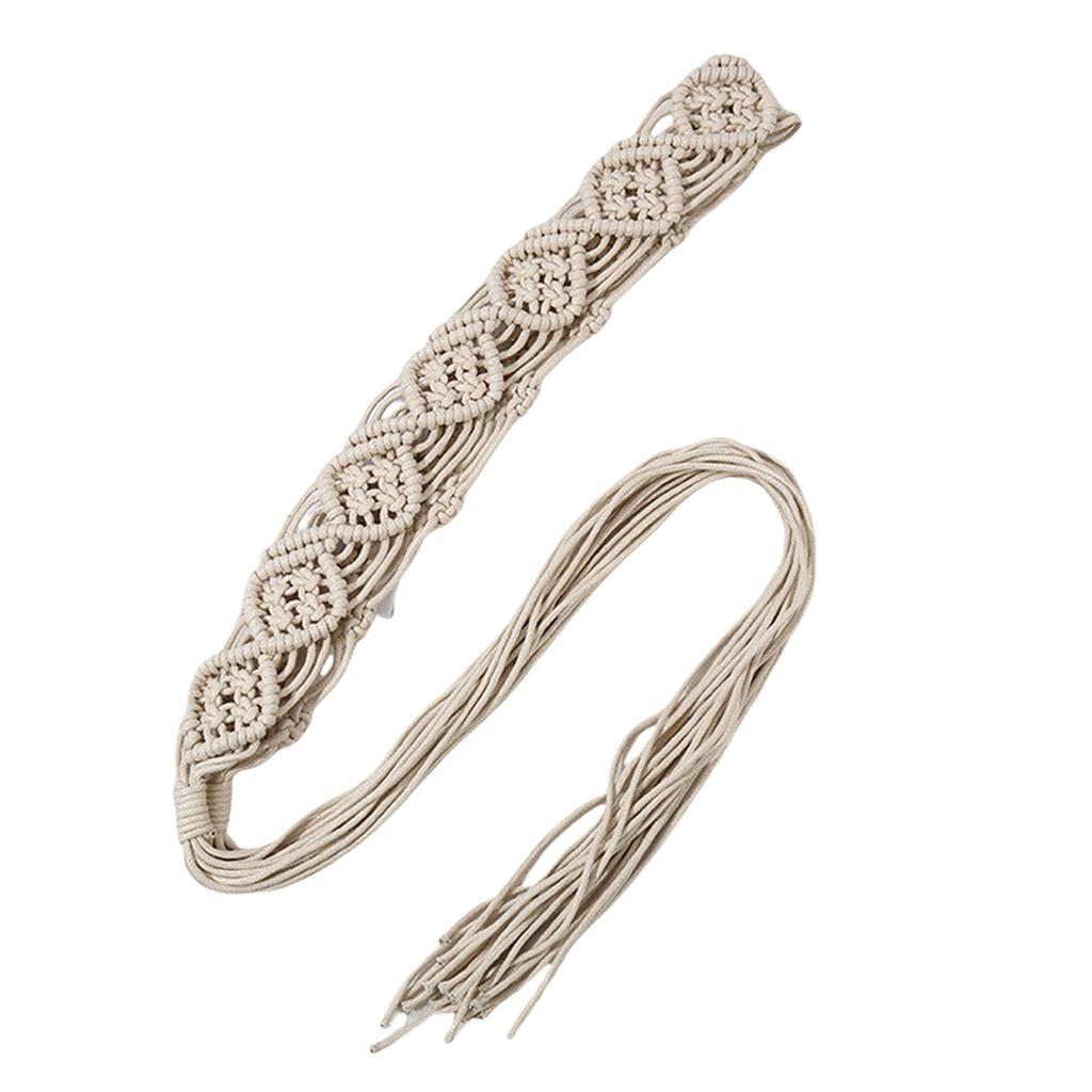 Cintura intrecciata in corda Maillard Estetica Adulto Bohemia Nappe Fascia in vita Decorazione vita Ragazza Abbigliamento da viaggio Accessori