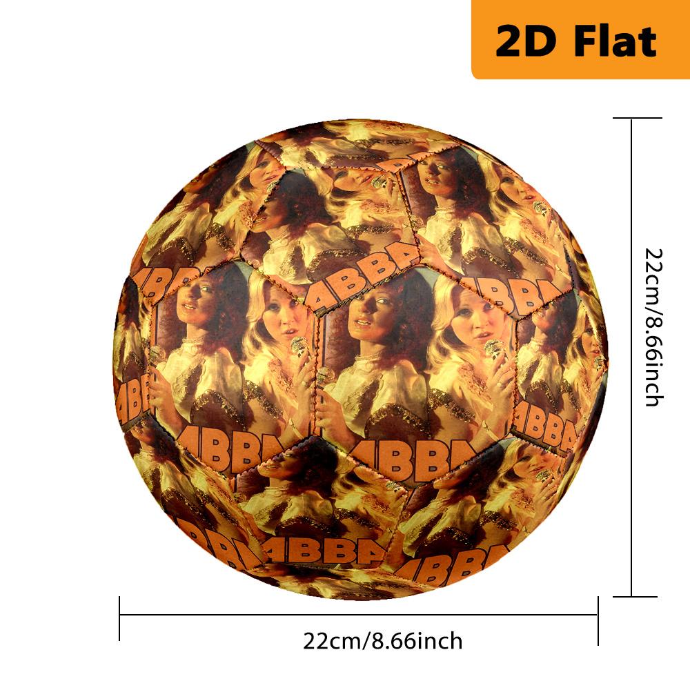 ABBA Iconic Music Legacy Soccer Ball Suitable for Both Training and Competition High Elasticity Outdoor Sports No. 5 Football Training Football