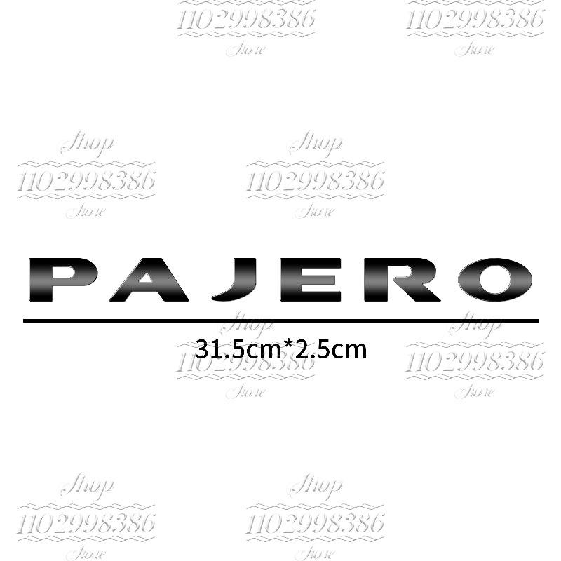 Accessori Auto Logo Lettere in Plastica ABS 3D Decorazione Adesiva Lato Carrozzeria Parafango Posteriore Cofano Bagagliaio Per Pajero Mitsubishi Car Styling